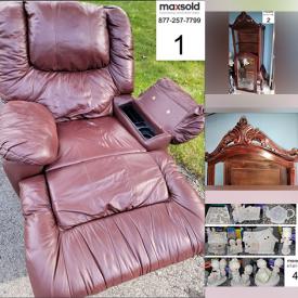 MaxSold Auction: This online auction features antique hutch, recliner, Precious Moments, double oven, mandolin & case, snowblower, lawn mower, solar lights, cat condo, small kitchen appliances, snow tires and much more!