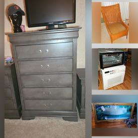 MaxSold Auction: This online auction features Total Gym, Bestcare bed lift,  chandeliers, wall art, golf clubs, furniture such as cherry oak dining table, dining chairs, dressers and media cabinet, lamps and much more!