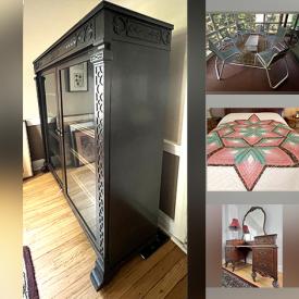 MaxSold Auction: This online auction features antique oak bookcase, patio furniture, area rugs, Amish quilt wall hangings, Victorian vanity, artisan jewelry and much more!