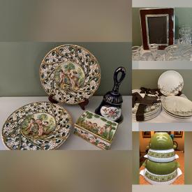 MaxSold Auction: This online auction features Capodimonte china, Waterford crystal, silver plate, dishware, Lenox, framed paintings, glassware, pottery and much more!