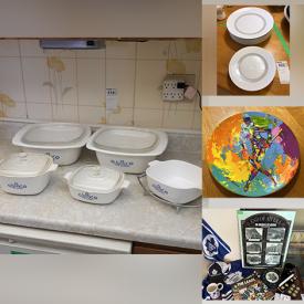 MaxSold Auction: This online auction features a dresser and mirror, telephone table, buffet, coffee table, China cabinet, freezer, Hockey collection, glassware, Corningware, drill and much more!