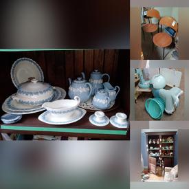 MaxSold Auction: This online auction features furniture such as a cabinet, chairs, tables, dresser and others, Royal Doulton figures, china, kitchenware, small kitchen appliances, cat supplies, Pyrex, jewelry, books. Pottery, linens, tins, seasonal decor, games, Acorn stairlift and much more!