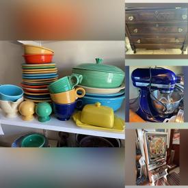 MaxSold Auction: This online auction features window ac unit, Fiestaware, framed wall art, Waterford glasses, McCoy pottery, toys, cherrywood bed frame, small kitchen appliances, TVs, DVDs, English pine cabinet, antique ‘Oz’ books, Pachinko, Lionel train set, Thomas tank engine train set and much more!