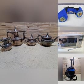 MaxSold Auction: This online auction features vintage lamps, tea set, electric light chandelier, unicorn mirror, vintage books, aquarium pump, projector, toaster, microwave, juice extractor, heater, humidifier, tools and much more!