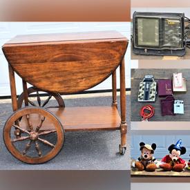 MaxSold Auction: This online auction features fishing gear, tea cart, Disney collectibles, men’s & women’s clothing, garden tools, small kitchen appliances, vintage lighters & ashtrays, sewing supplies, power & hand tools, antique braided rug and much more!