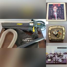 MaxSold Auction: This online auction features video game systems & games, small kitchen appliances, power & hand tools, NIB slime lab, board games, puzzles, hardback books, vinyl records, replica rings, sports trading cards and much more!