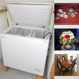 MaxSold Auction: This online auction features vintage toys, furniture such as oak cabinet, dining table with chairs, china cabinet, sofa bed and end tables, small kitchen appliances, dishware, lamps, glassware, tools and much more!