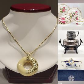 MaxSold Auction: This online auction features antique Royal Crown Derby Mikado cups & saucers, wine decanter, antique silver plate lamp base, water filter, aprons, microwave pressure cooker, wireless speaker, door gym trainer and much more!