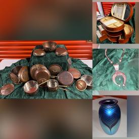 MaxSold Auction: This online auction features items such as Marble Top Wood Side Table, Original Artwork, Oak Dining Table Set, Cookware Set, Decorative Pillows, Tea Cups, Perfume Bottles, Indoor Electric Grill, Ice Cream Maker, Drill Set and much more!