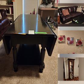 MaxSold Auction: This online auction features various items such as  Chair, Ottoman, Shelf, Lamp, Pitcher, Basin, Drawer Chest, Jewelry Chest, Mirrored Dresser, Sylvania TV, Signed Artwork, Floor Lamp, Plaid Sofa, Coffee Mugs, Rocking Chair, Bench, Side Table and much more.