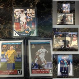 MaxSold Auction: This online auction features trading cards such as soccer, boxing, basketball, hockey, golf, comics, Star Wars, football, baseball, including rare inserts and prisms, and watches, comic books and much more!