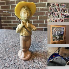 MaxSold Auction: This online auction features patio furniture, juicer, air fryer, China set, decorative boxes, Christmas & Halloween decor, figurines, jewelry box, art jewelry, Kodak encyclopedia, iPod shuffle, baseball & Hockey cards and much more!