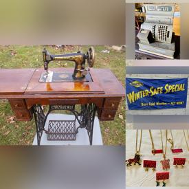 MaxSold Auction: This online auction features Merrickville memorabilia, vintage advertising, costume jewelry, boxing gear, sewing machines, wedding decor, light fixtures, holiday decor, sports equipment, kitchenware, power tools, CDs, vinyl albums, oak desk, end tables, antique bed frame and much more!