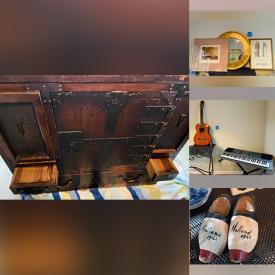 MaxSold Auction: This online auction features antique Tansu cabinet, vintage watches, art glass, lamps, costume jewelry, Lego, NIB Kindle, acoustic guitar, crystal ware, Eufy robovac and much more!