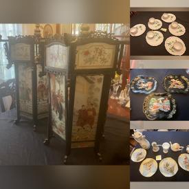 MaxSold Auction: This online auction features Asian stands, figurines, decorative plates, antique Asian lamps, imported trays, tea sets, porcelain plates, antique mirrors, Lenox and much more!