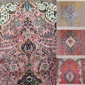 MaxSold Auction: This online auction features Persian rugs from Zanjan, Hamedan, Zanjan, Ardebil, Tabriz, Shiraz Yalameh, Gharajeh, Saveh and Turkman.