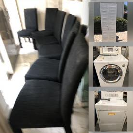 MaxSold Auction: This online auction features items such as dining room chairs, vacuum, travel bags, humidifier, washer, dryer, mirrored closet door and much more!