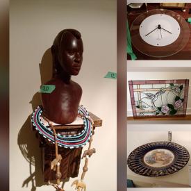 MaxSold Auction: This online auction features a dresser, coffee table, China cabinet, flatware, China, Royal Doulton figurines, cast iron figurines, clock, oil lamps, turntable, airplane structure, yard tools and much more!