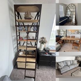 MaxSold Auction: This online auction features Bernhardt sofas, Restoration Hardware Oversized mirror & glass coffee table, City Furniture dining table & chairs and much more!