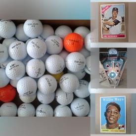 MaxSold Auction: This online auction features sports trading cards, CDs, DVDs, golf and hockey equipment, pinball game, glassware, model cars, books and much more!