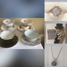 MaxSold Auction: This online auction features items such as China Plates, Porcelain Figurines, Jewelry, Toys,  Glassware, Kitchen Tools and much more!