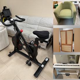 MaxSold Auction: This online auction features patio table & chairs, dresser, mirrors, maple armoire, side tables, keyboard, fitness cycle, exercise rower and much more!