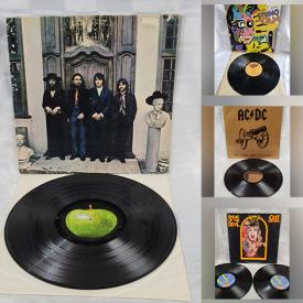 MaxSold Auction: This online auction features record LPs from The Beatles, Ozzy Osbourne, Black Sabbath, AC DC, Greensleeves, Count Basie, Commodores, The Cars, The Rolling Stones, The Florida Razor, Steve Miller Band, Queen, Pat Benatar, Billy Joel, Van Halen, Stevie Nicks, The Firm, Joan Jett and much more!