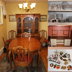 MaxSold Auction: This online auction features 32” Insignia TV, furniture such as electric reclining chair, sofa, vintage dining room set and bookcases, Christmas decor, Sony stereo, books, DVDs, small kitchen appliances and much more!