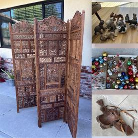 MaxSold Auction: This online auction features decor, Lladro figurines, Lenox jar, Holdraketa rocket, Capodimonte, cutting tools, Christmas decor, horse saddle, vintage postcards, sewing box, carved room divider, turntable and much more!