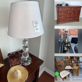 MaxSold Auction: This online auction features patio furniture, coffee table, dresser, night table, sideboard, Olympics cufflinks, cellphones, laptops, golf clubs, treadmill, washer & dryer, pressure washer, yard tools and much more!