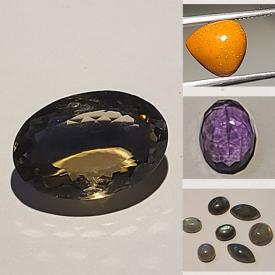 MaxSold Auction: This online auction features loose gemstones such as sapphires,  rubies, opal, tourmaline, aquamarine, citrine, tanzanite, kyanite, emeralds, topaz, moonstone, amethyst, quartz, garnet, onyx, tigers-eye and much more!