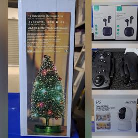 MaxSold Auction: This online auction features Christmas decor, wireless earbuds, head lamps, camera, black heated socks, drone, Bluetooth toques, powered lighting, Hornbill smart lock, Laxihub bell cam, indoor camera, pet fence, clothing and much more.
