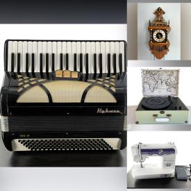 MaxSold Auction: This online auction features vintage Etude flute, Hohner piano accordion, vintage toys, LP vinyl records, MCM glassware, collector dolls. limited edition prints with COA, Celestron telescope, Delft ceramics, Christmas decor and much more!