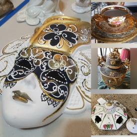 MaxSold Auction: This online auction features Asian tapestries, Asian-style tea sets, shelving units, flooring, decorative wall mask, antique table clock, cameras, terrines and much more!