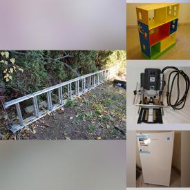 MaxSold Auction: This online auction features a highboy, IKEA desk, Fuzzball soccer table, drawer, kids\' toys, coffee maker, pressure cooker, mirror, fitness training set, circular saw, tools and much more!