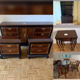 MaxSold Auction: This online auction features various items such as Oriental Bedroom Dresser Side Tables, White Storage Cabinets, TV Cabinet, Stacking Tables, Antique Table, Mirror, Embroidery In Frames and much more.