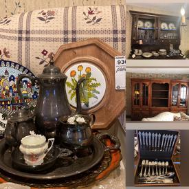 MaxSold Auction: This online auction features furniture such as sofas, chairs and Ottomans, hutch, cabinets, wall units, loveseats, pillows, beds, mirrors, dressers, recliner, dining room tables, hutch also there are end tables, lamps, iron, plants, candles, tv’s, tv stands, games, hangers, coats, jackets, printer, kitchenwares, Christmas deco, dinnerware, silverware, shoes, pocketbooks, CD player, crockpot, jewelry box, books and DVD’s, storage containers, shoe rack, platters, linens, crocs, mirrors, women’s clothing, luggage and much more!