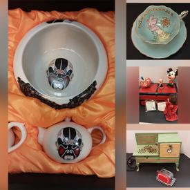 MaxSold Auction: This online auction features sterling silver flatware, Asian tea service, art pottery, jewelry boxes, teacup/saucer sets, vintage toys, coins, art glass, clarinet, sushi set, electric keyboard, area rugs, fitness gear, rattan screen, Indigenous painted paddle, children’s books and much more!