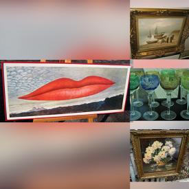 MaxSold Auction: This online auction features items such as Art Poster, Oil Painting, Nude Glass Table lamp, Colorful Bohemian flashed Glass, Large Victorian Art Print, Handsome Set Four Pyrex Glass, Vibrant Floral Decorated Stained Glass Table Lamp, Oak Framed David Crighton, Vintage Pair Floral Botanical Art Prints, Art Glass Vase, Set of 4 Heritage Books, Vintage Pentax ME Camera and much much more!