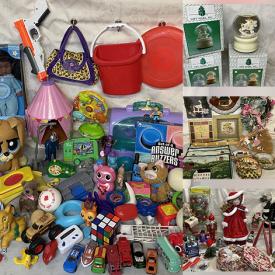 MaxSold Auction: This online auction features action figures, lamps, clock, comics, jewelry, toy vehicles, cabbage patch dolls, movie poster, Fitz and Floyd sat and pepper, Imaginext playsets, vintage musical globes, playmobile figurine, vintage miniature plates, bookcase and much more!