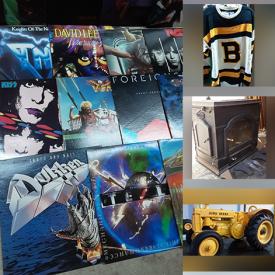 MaxSold Auction: This online auction features framed paintings, wood stove, CDs, DVDs, albums, stereo rack system, camping gear, wooden chairs, medicine cabinet, vintage toys and much more!