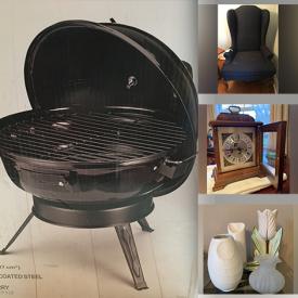 MaxSold Auction: This online auction features Vintage rugs, Blue Couch, LED Ceiling Fixture, Portable Charcoal BBQ, Wing Back Chair, Coffee Grinder, Dining Table, Vacuum Cleaner, Vases, Stone Sculpture, Water Filter and much more!