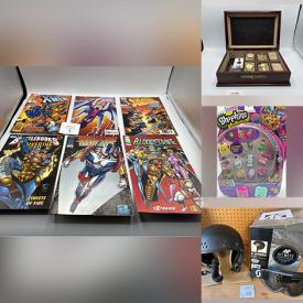 MaxSold Auction: This online auction features comics, sports trading cards, new children’s toys, kitchenware, home decor, footwear, glassware, vintage Pyrex and much more!