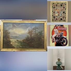 MaxSold Auction: This online auction features signed Original oil painting, Persian hand knotted carpets, hand knotted runners, hand tufted Savonnerie rugs, signed  Original Pastel painting, diecast vehicles, Papyrus painting, oil lamp, anniversary clock, camera, signed artwork, binoculars, bronze vase, bronze figurine and much more.