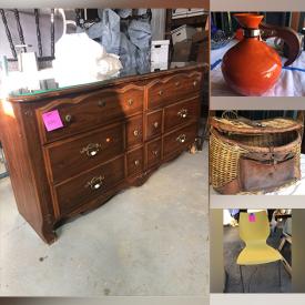 MaxSold Auction: This online auction features vintage Bauer coffee carafe, barware, crystal ashtrays, costume jewelry, antique fishing creels, vintage books, bells, milk glass, miniature animals, dog house, garden pots and much more!