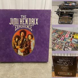 MaxSold Auction: This online auction features new board games, DVDs, bike, tribal carvings, power & hand tools, carpets, antique typewriters, amps, TV, garden pots, skis, vinyl records, room divider, cameras, rock posters and much more!