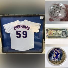 MaxSold Auction: This online auction features Aynsley - Royal Albert - Royal Vale - Roslyn - Paragon china, original artwork, hand-carved art, signed baseball hat, trading cards, lamps, smart cameras,  video microphone, coins, dollar bill, Kobe Bryant gold plated coins, vintage cuckoo clock, signed jersey, Star Trek cards, signed picture, DC - Marvel and Star Wars figurines, games, micro drone, kitchen electronics, ink refills, Xbox, other electronics, power bank, sewing character kits, cooking pots, yellow mountain marbles, Wi-Fi digital microscope, origami collection, Klim cooling pad, sports clothing, dash glow buddies, Harry Potter mini figurine collection, brass figurines, community silver plated spoon collection, fondue forks, Rockwell plates, Christmas lot women’s ski boots, scrunchies, books, gloves, vintage Christmas gnomes/elves, gel air freshener and much more!