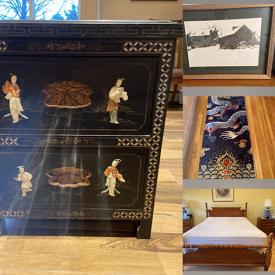 MaxSold Auction: This online auction features vintage lacquer chest, art prints, dragon runners, Santa Fe wine bar, crocks, patio furniture, crystal decanters, espresso machine, jewelry, women’s clothing, Ralph Lauren bedding, mini-fridge, workout machine and much more!