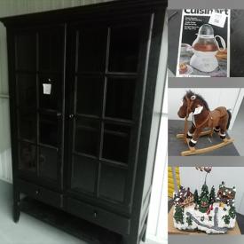 MaxSold Auction: This online auction features china hutch, binoculars, small rocking horse, mannequin, snow globes, vintage LPs, Christmas decor, glassware, Pyrex ware, DVDs, Makita saw, nesting tables, electrical items and much more.