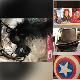 MaxSold Auction: This online auction features NIP items such as costume wigs, gloves, hosiery, moustaches, beards, steampunk hats, shields, character hats, trophies, latex masks, Venetian animal masks, occupation hats and much more!